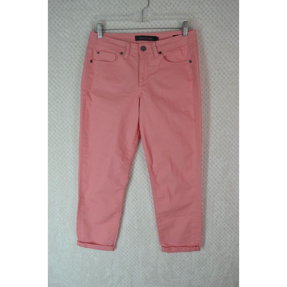 Calvin Klein Women's 6 Pink Skinny Crop Jeans